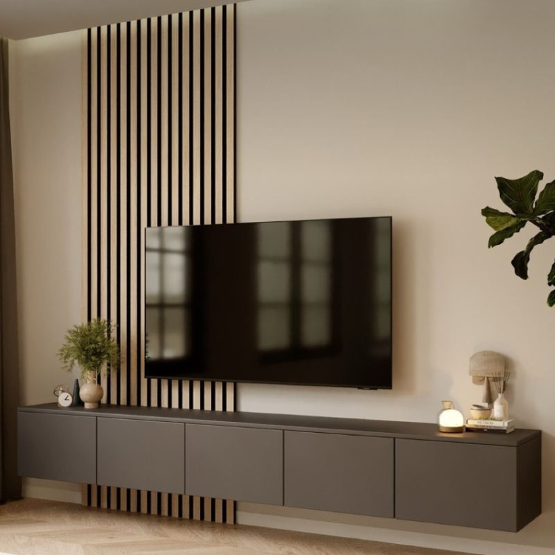 Mueble TV flotante minimalista