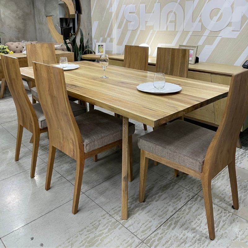 Comedor 6 Puestos Madera Deluxe